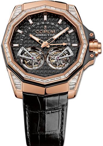 Corum Admirals Cup AC-One 45 Double Tourbillon Replica watch A108/02365 - 108.119.85/0F01 AN91